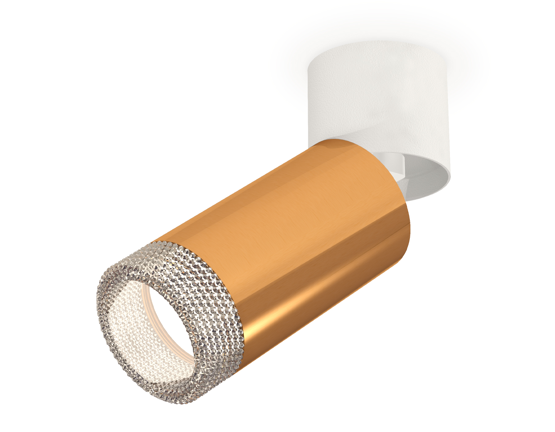 Накладной поворотный светильник XM6327031 PYG/WH/CL золото желтое полированное/белый /прозрачный (A2220, C6327, N6150)