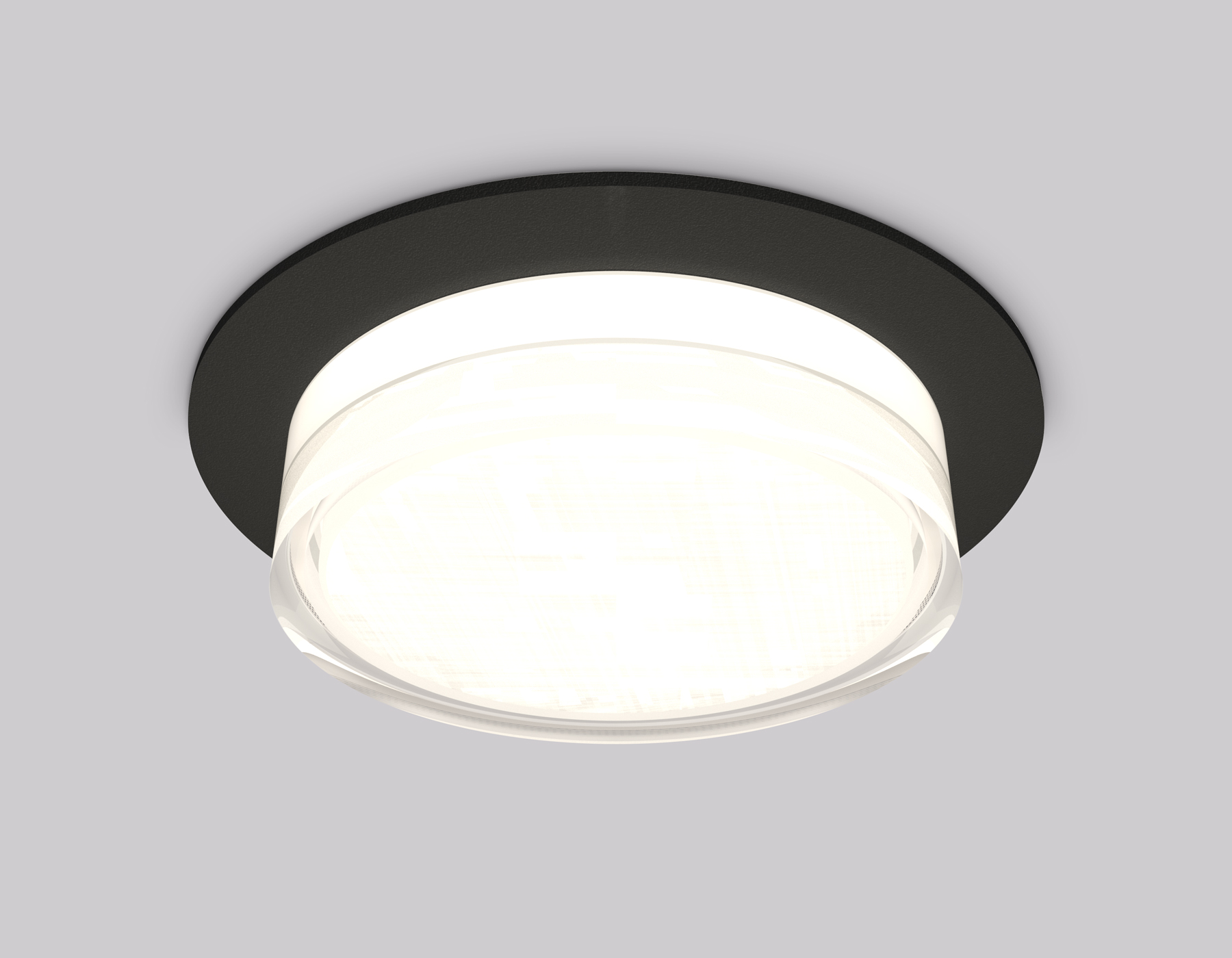 Встраиваемый светильник Ambrella XC8051024 SBK/FR/CL черный песок/белый матовый/прозрачный GX53 (C8051, N8399)