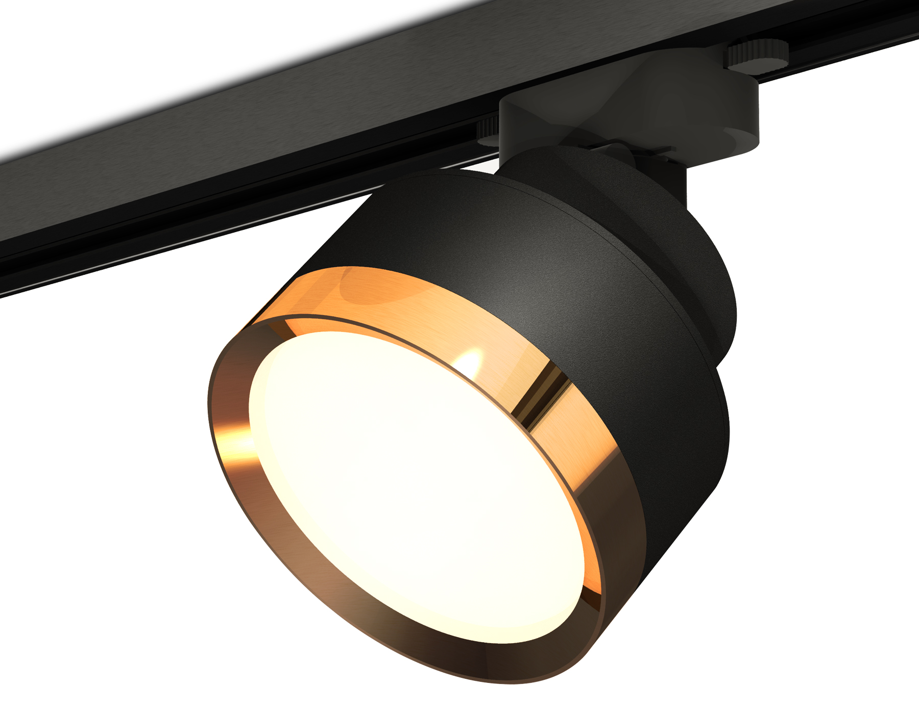 Трековый светильник XT8102004 SBK/PYG черный песок/золото желтое полированное GX53 (A2526, A2106, C8102, N8124)