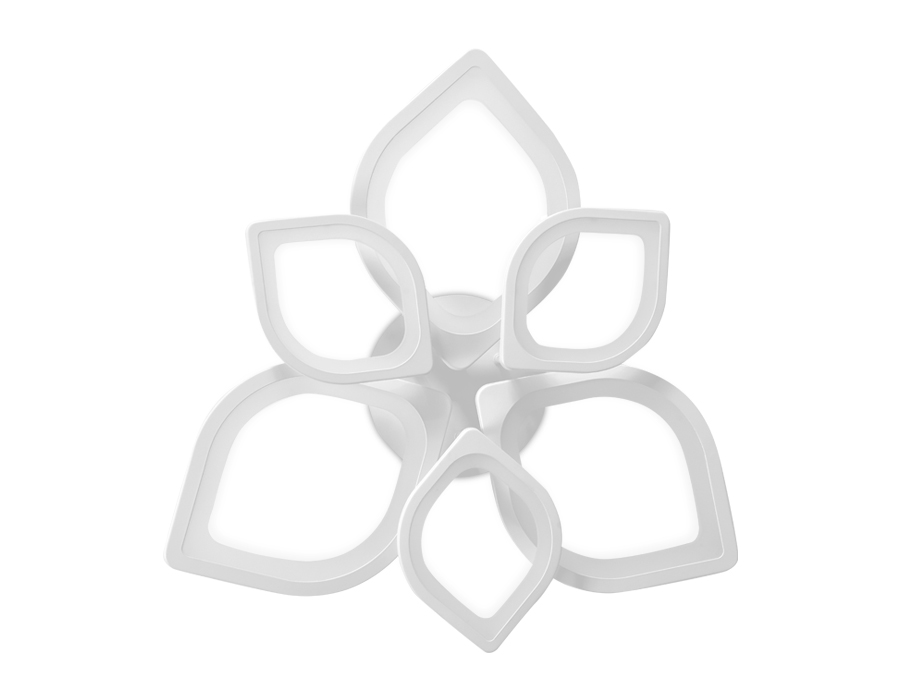 Потолочный светодиодный светильник Ambrella FA445/6 WH белый 87W 3000K/6400K 710*710*120 (Без ПДУ)