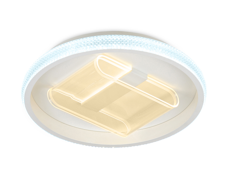 Потолочный светодиодный светильник Ambrella FA600 WH белый 66W (ПДУ РАДИО 2.4)