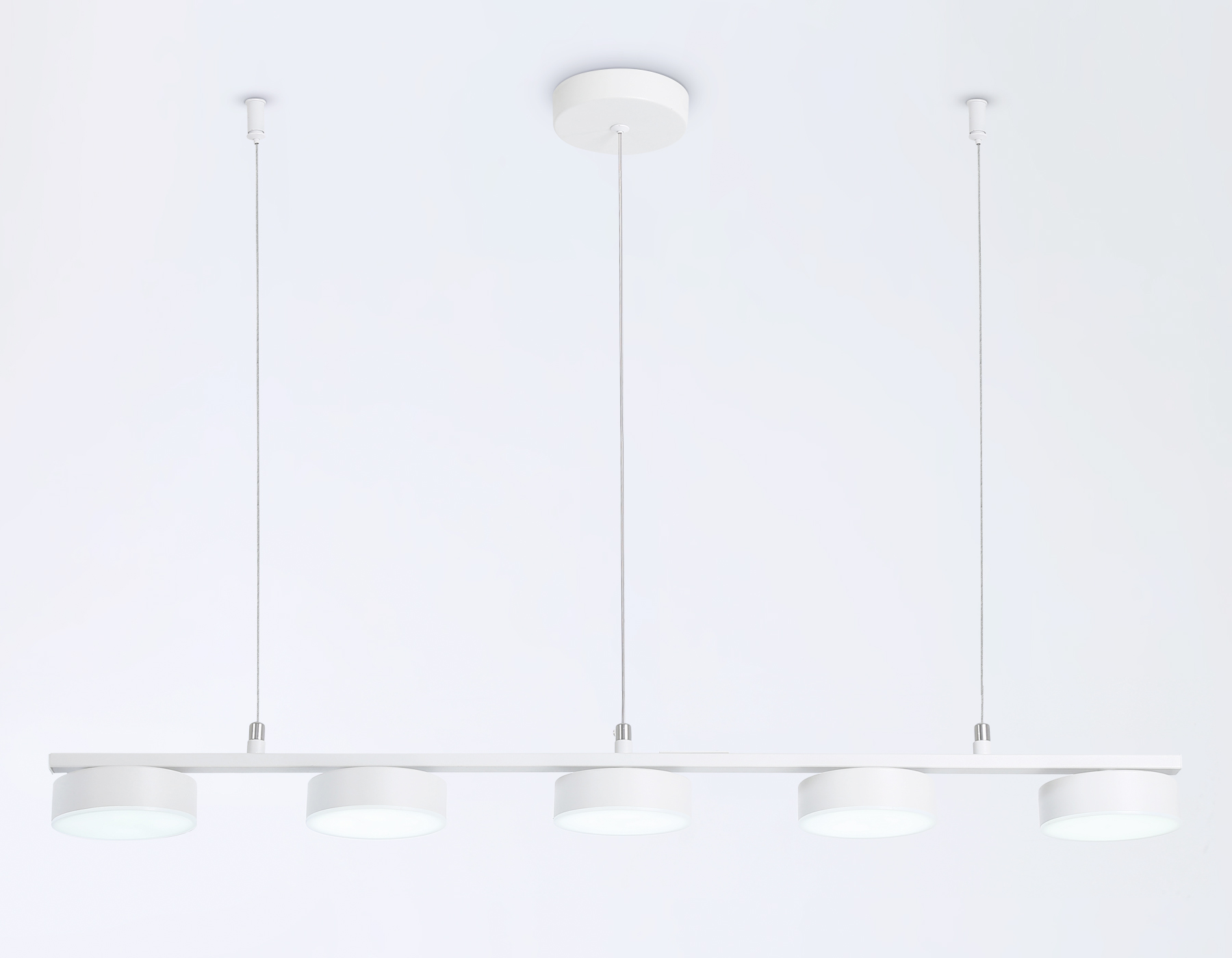 Подвесной светильник Ambrella FL51733/5 WH белый 3000K/4200K/6400K 25W 800*100*1000 (Без ПДУ) Подвесной светильник Ambrella FL51733/5 WH белый 3000K/4200K/6400K 25W 800*100*1000 (Без ПДУ)