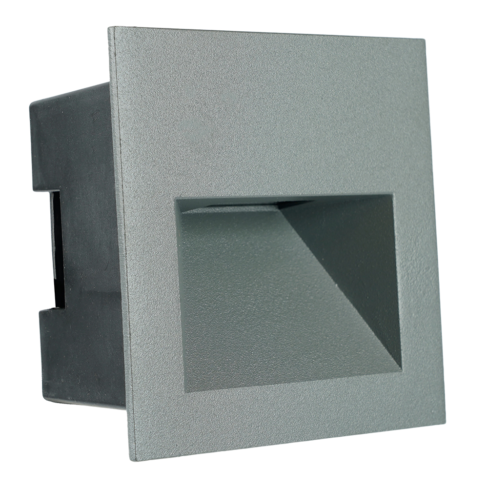 Светодиодный светильник Feron LN013-1 встраиваемый 3W 4000K, IP65, серый