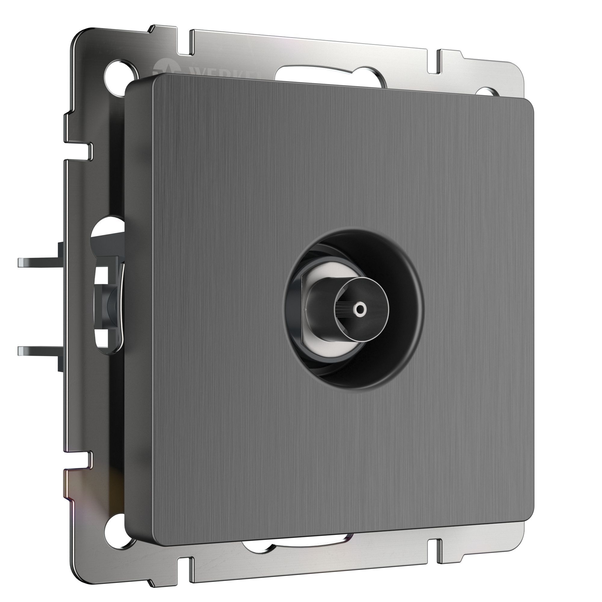 ТВ-розетка оконечная WERKEL (графит рифленый) WL04-TV  / W1183004 / a046624