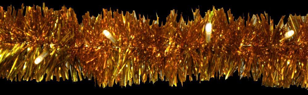 Светодиодная гирлянда Feron CL80 мишура 2м 220V теплый белый c питанием от сети