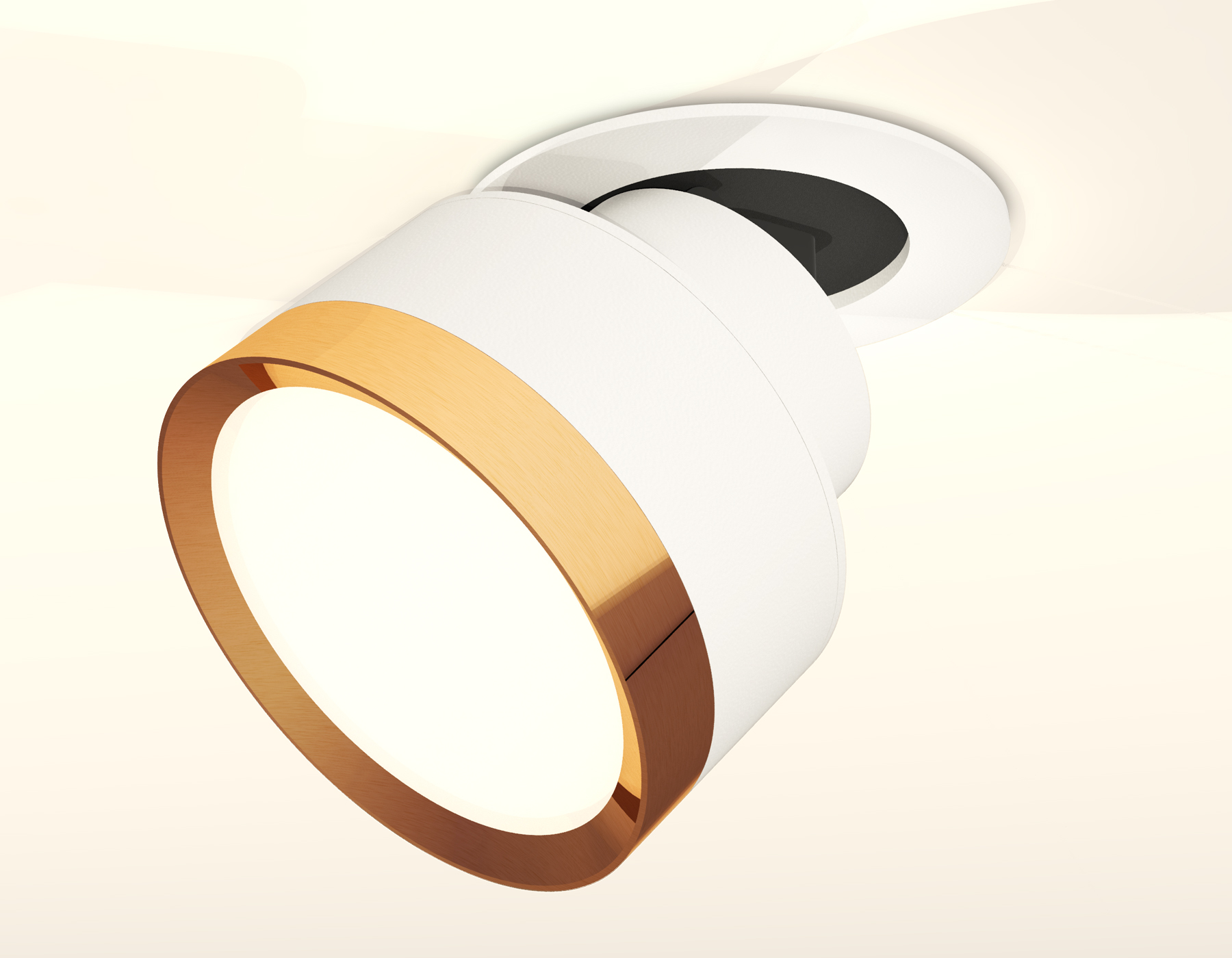 Встраиваемый поворотный светильник XM8101503 SWH/PYG белый песок/золото желтое полированное GX53 (A2241, A2105, C8101, N8124)