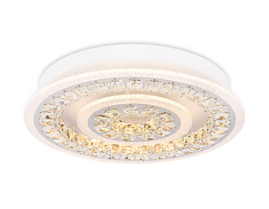 Потолочный светодиодный светильник Ambrella FA154 WH белый 114W  (ПДУ РАДИО 2.4)