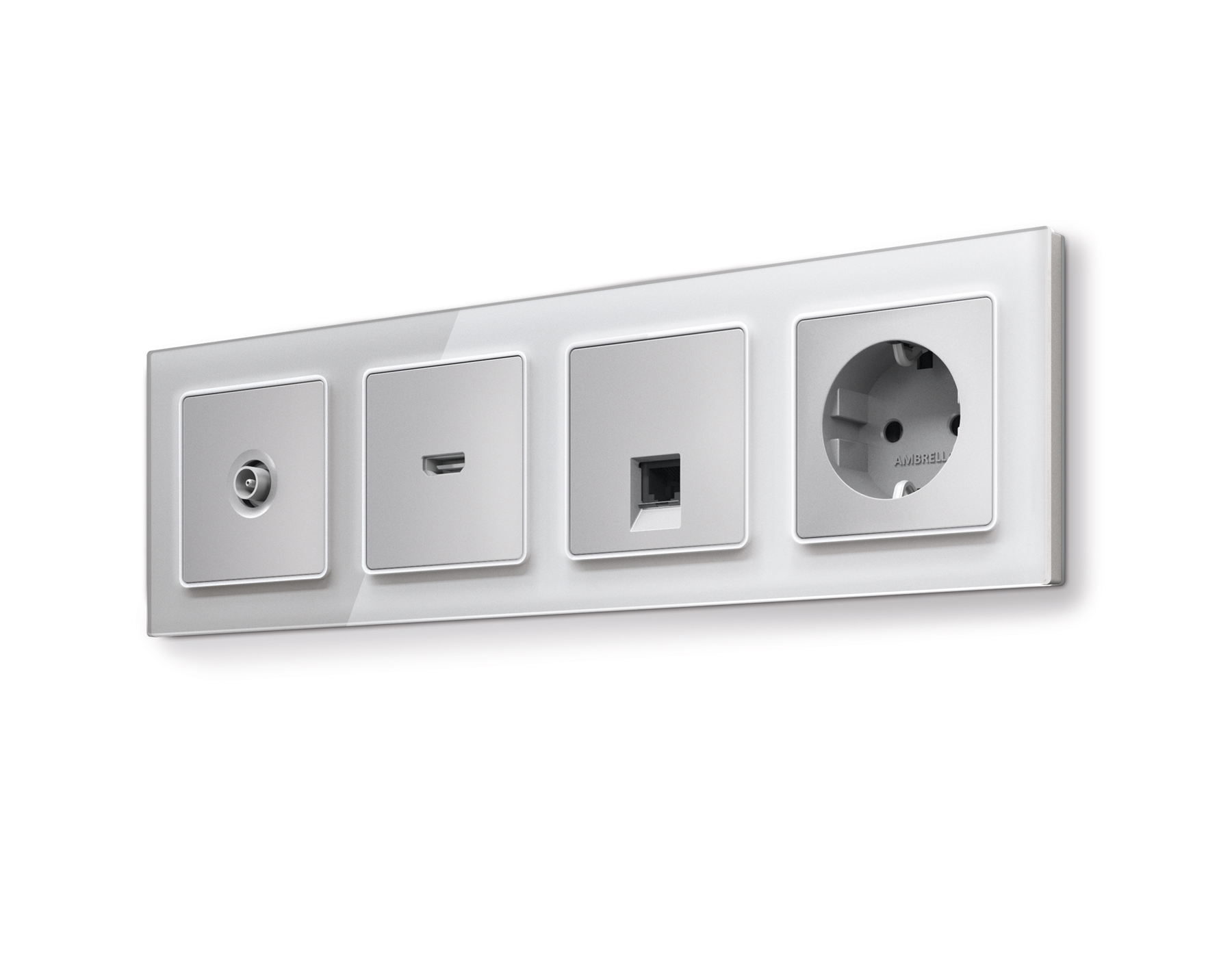 AF330404 Рамка ALFA Platos (Серебро Стекло органическое) 4-ая