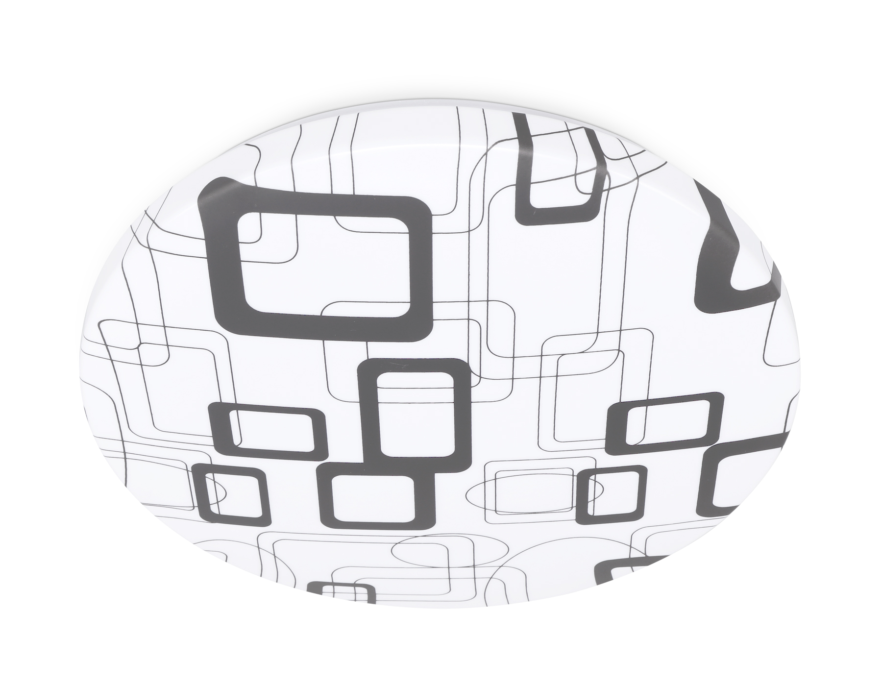 Потолочный LED светильник FZ1044 WH/BK белый/черный 30W 6400K D370*55 (Без ПДУ)