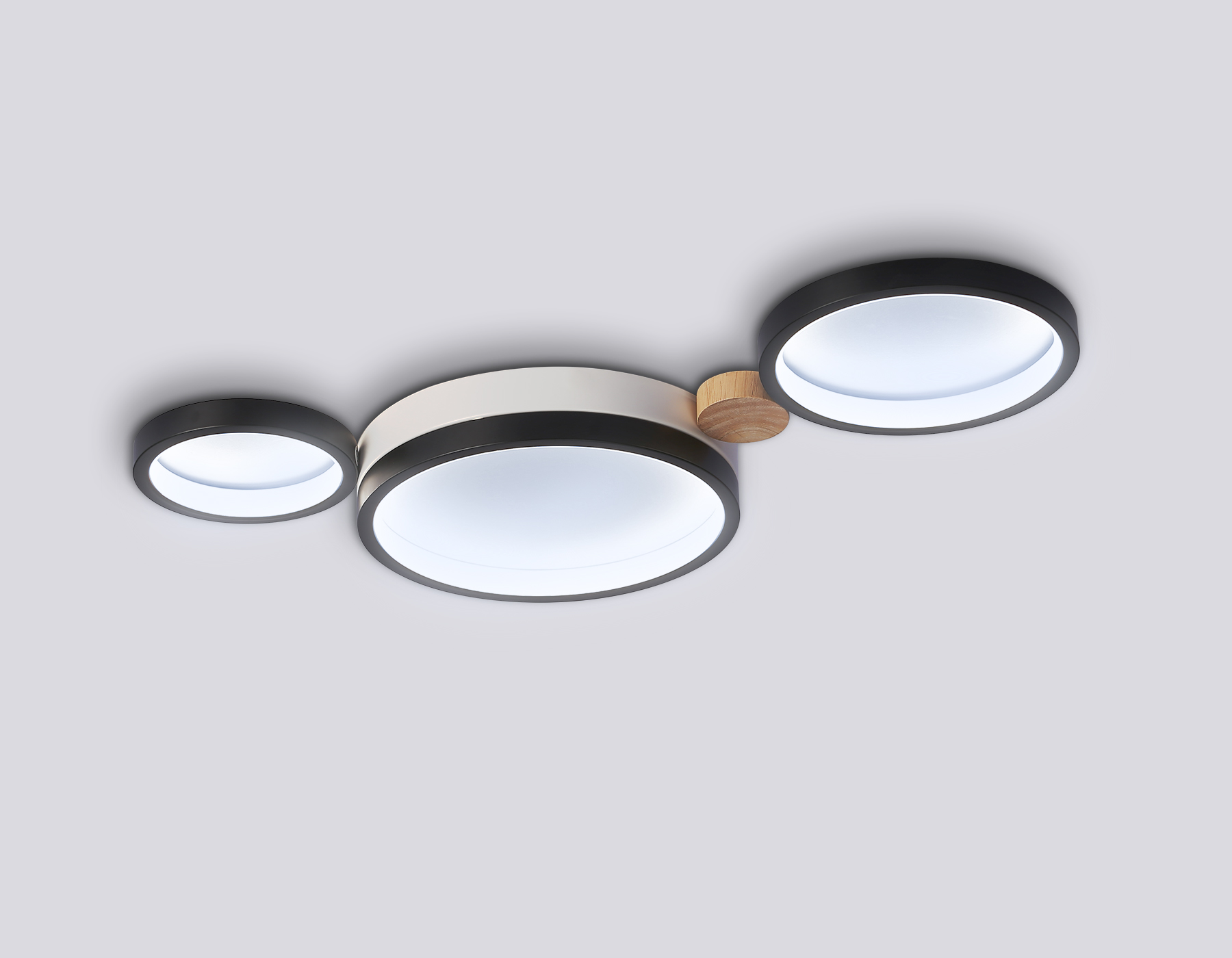 FL4814/3 BK/WH черный/белый 3000K-6400K 45W 620*290*55 (ПДУ ИК)