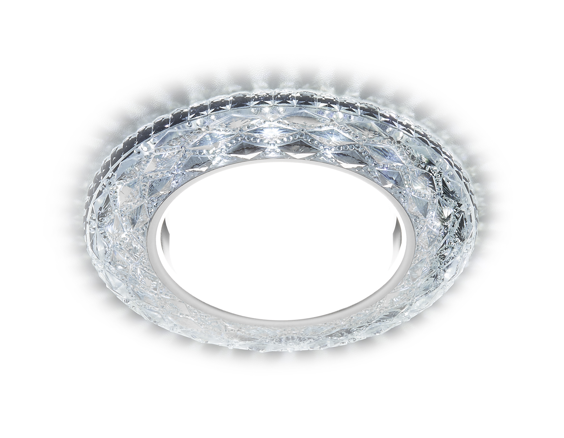 Встраиваемый светильник Ambrella G288 CH хром/прозрачный GX53+3W(LED WHITE)