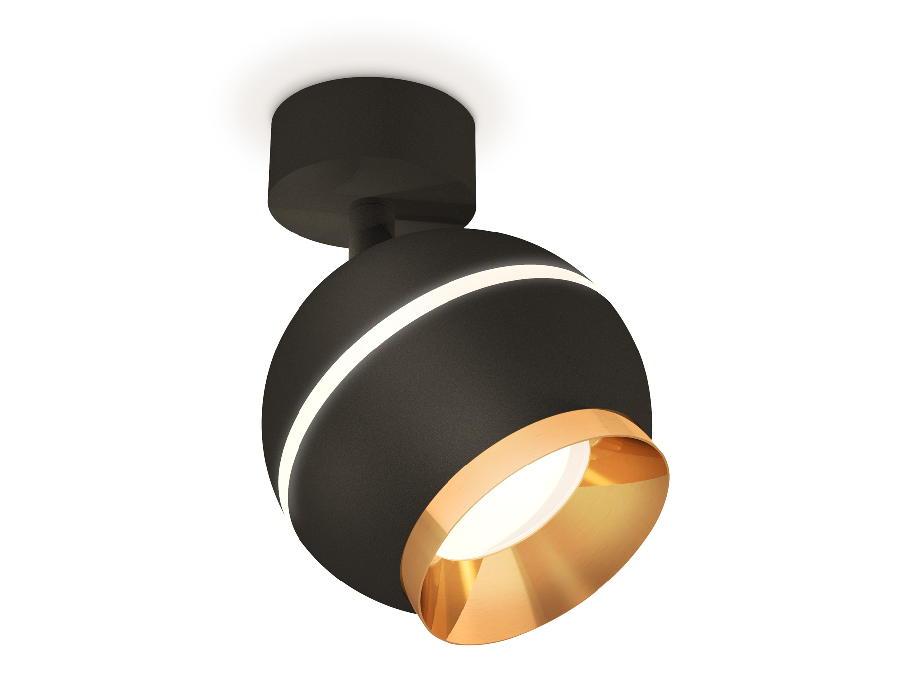 Спот поворотный XM1102004 SBK/PYG черный песок/золото желтое полированное MR16 GU5.3 LED 3W 4200K Спот поворотный XM1102004 SBK/PYG черный песок/золото желтое полированное MR16 GU5.3 LED 3W 4200K
