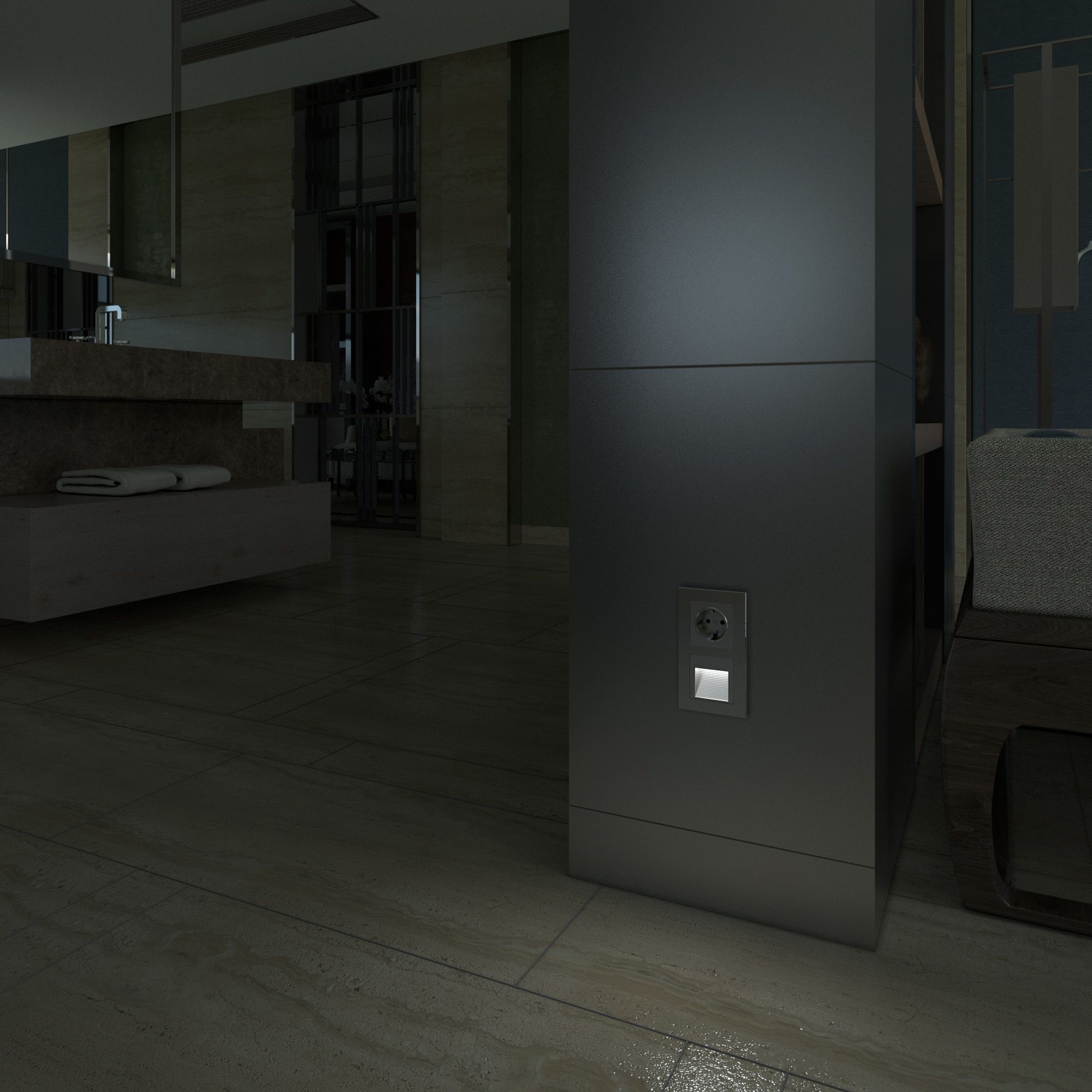 Встраиваемая LED подсветка Werkel 4000K IP20 (серебряный) WL06-BL-02-LED / W1154206 / a045380