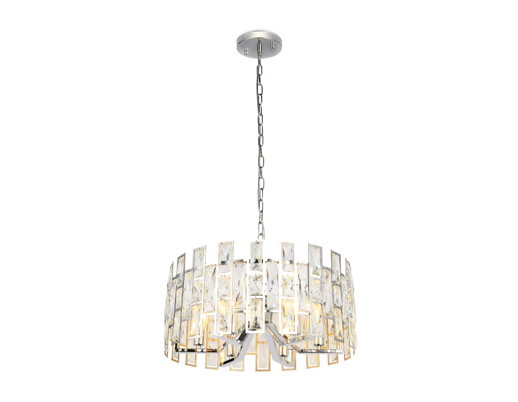 Подвесная люстра Ambrella TR5060/6 CH/CL хром/прозрачный E14/6 max 40W D500*938