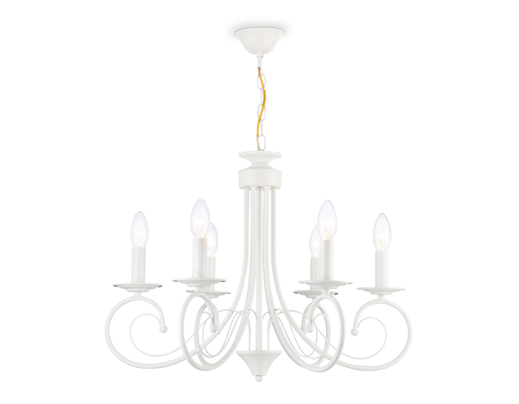 Светильник подвесной Ambrella TR9611/6 WH белый E14/6 max 40W D560*650