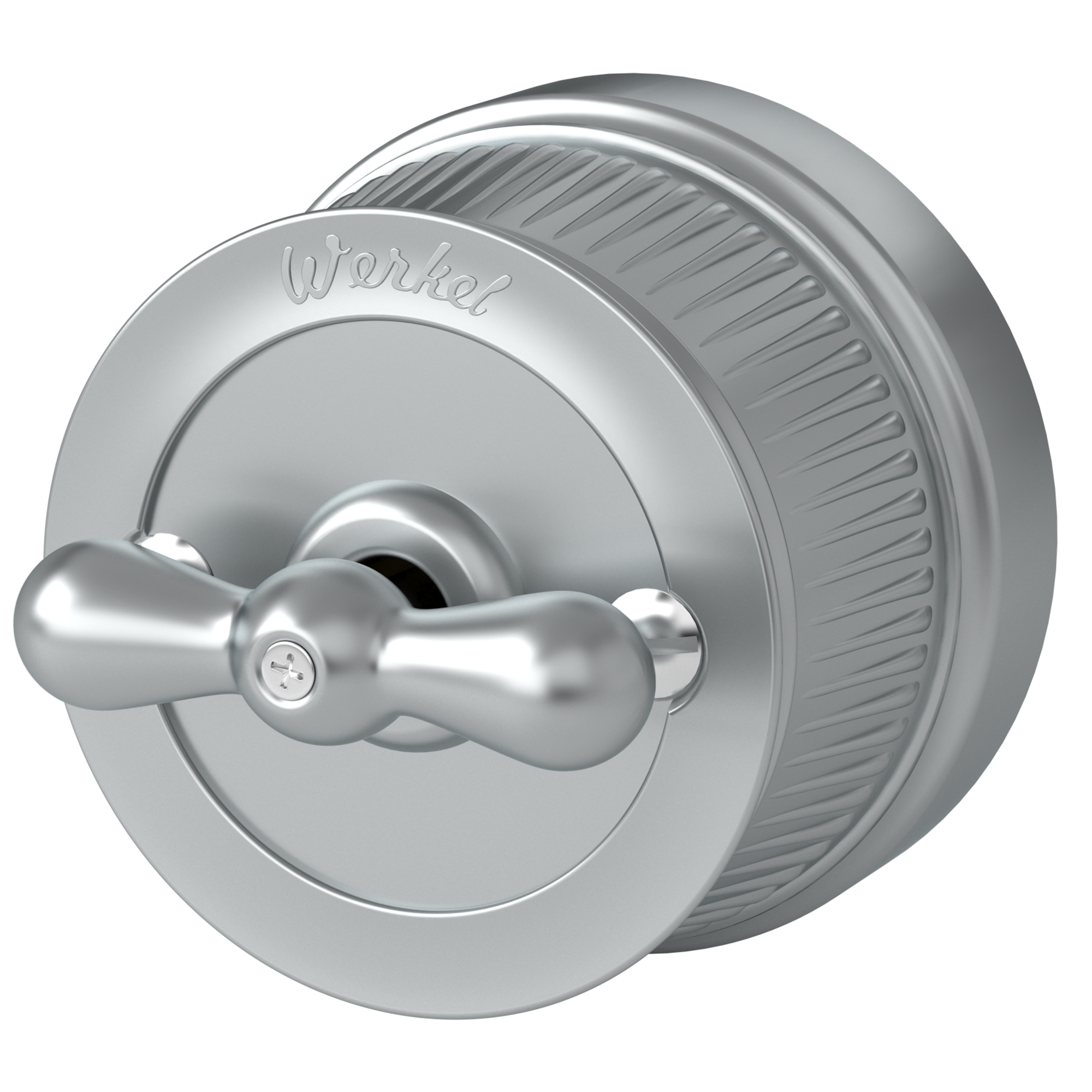 Переключатель одноклавишный (Матовый хром) ретро Werkel WL19-01-03