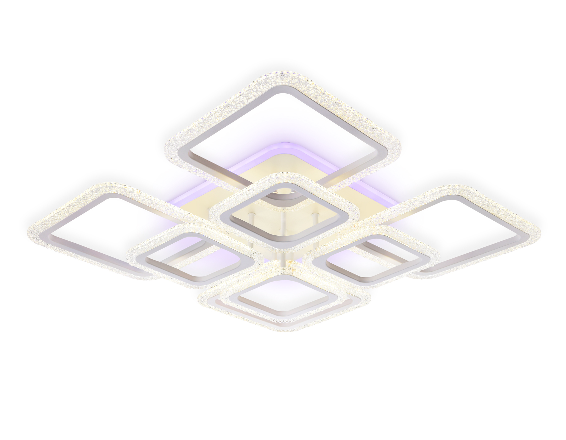 Потолочный светодиодный светильник с пультом Ambrella FA5303 WH белый 171W 840*840*130 (ПДУ РАДИО 2.4)