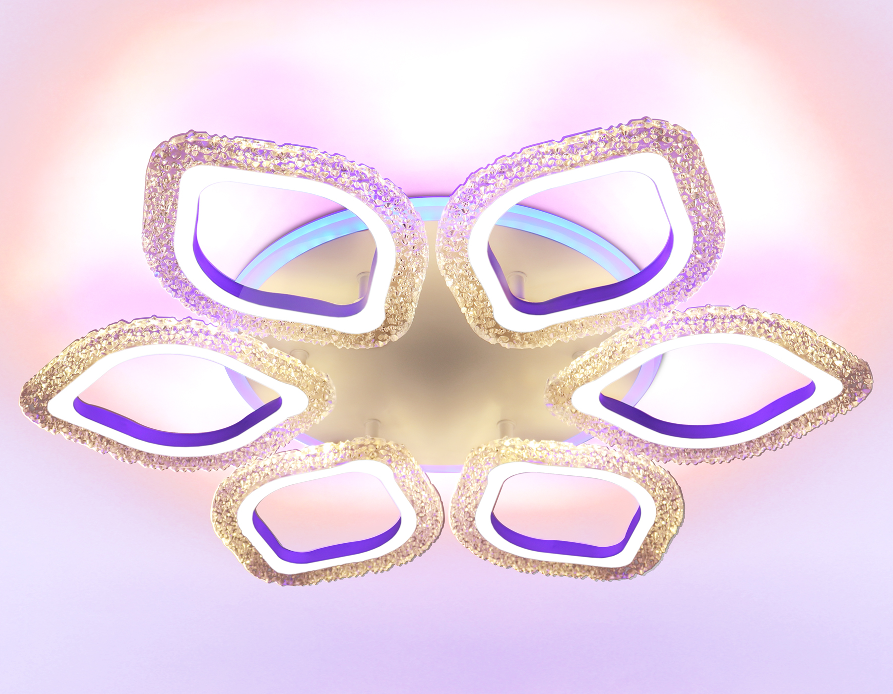 Потолочный LED светильник FA4503/6 WH белый 90W 3000K+BL/4200K+PU/3000K+6400K D560*75 (ПДУ ИК)