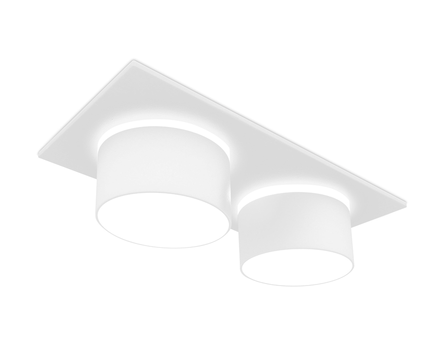 Встраиваемый точечный светильник Ambrella TN330/2 vWH белый песок GU5.3 182*92*60