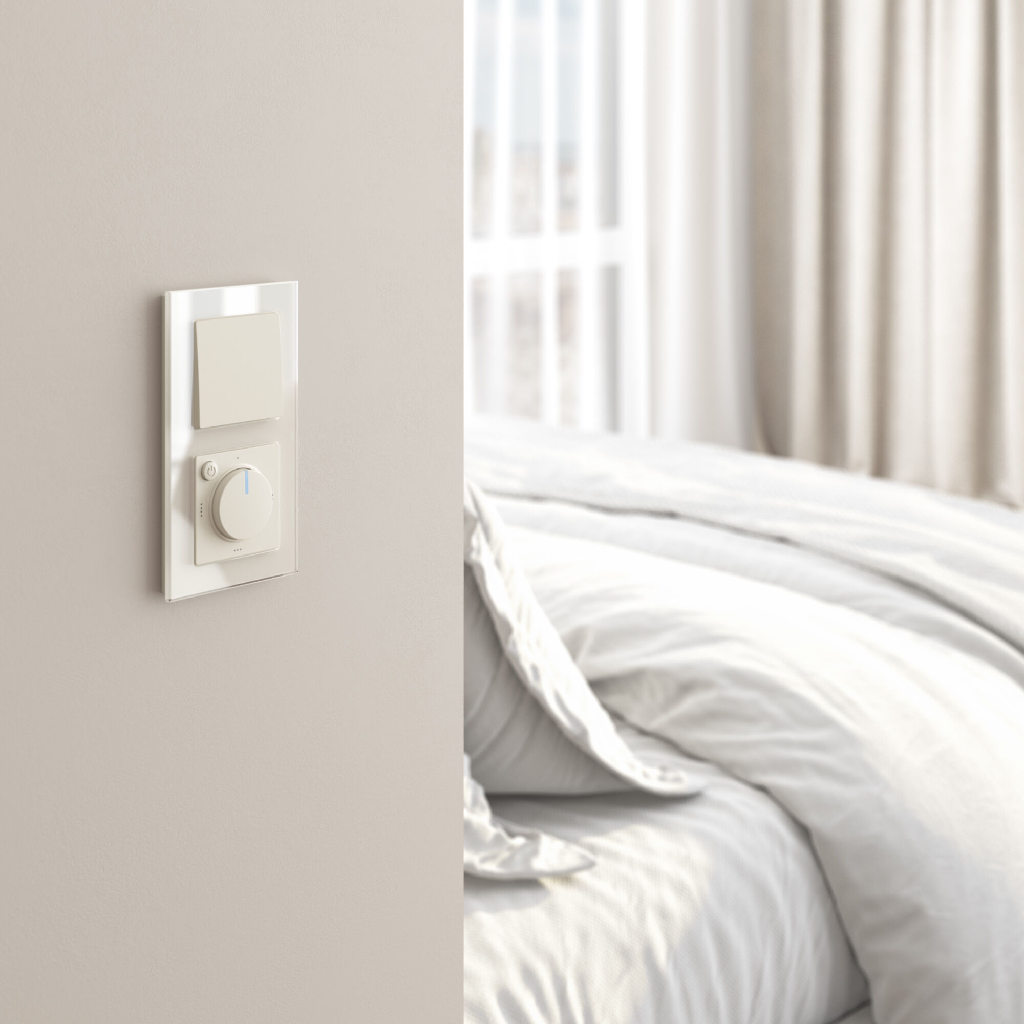 Терморегулятор электромеханический для теплого пола Werkel (айвори матовый) W1151162