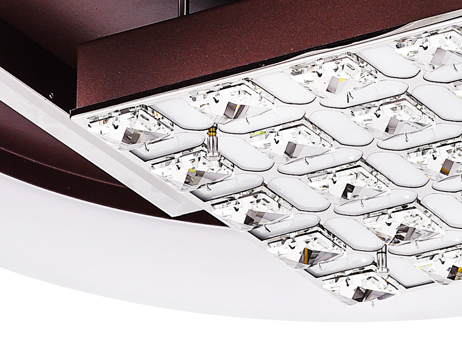 Потолочный управляемый светильник Ambrella ICE FA145 CF 104W кофе