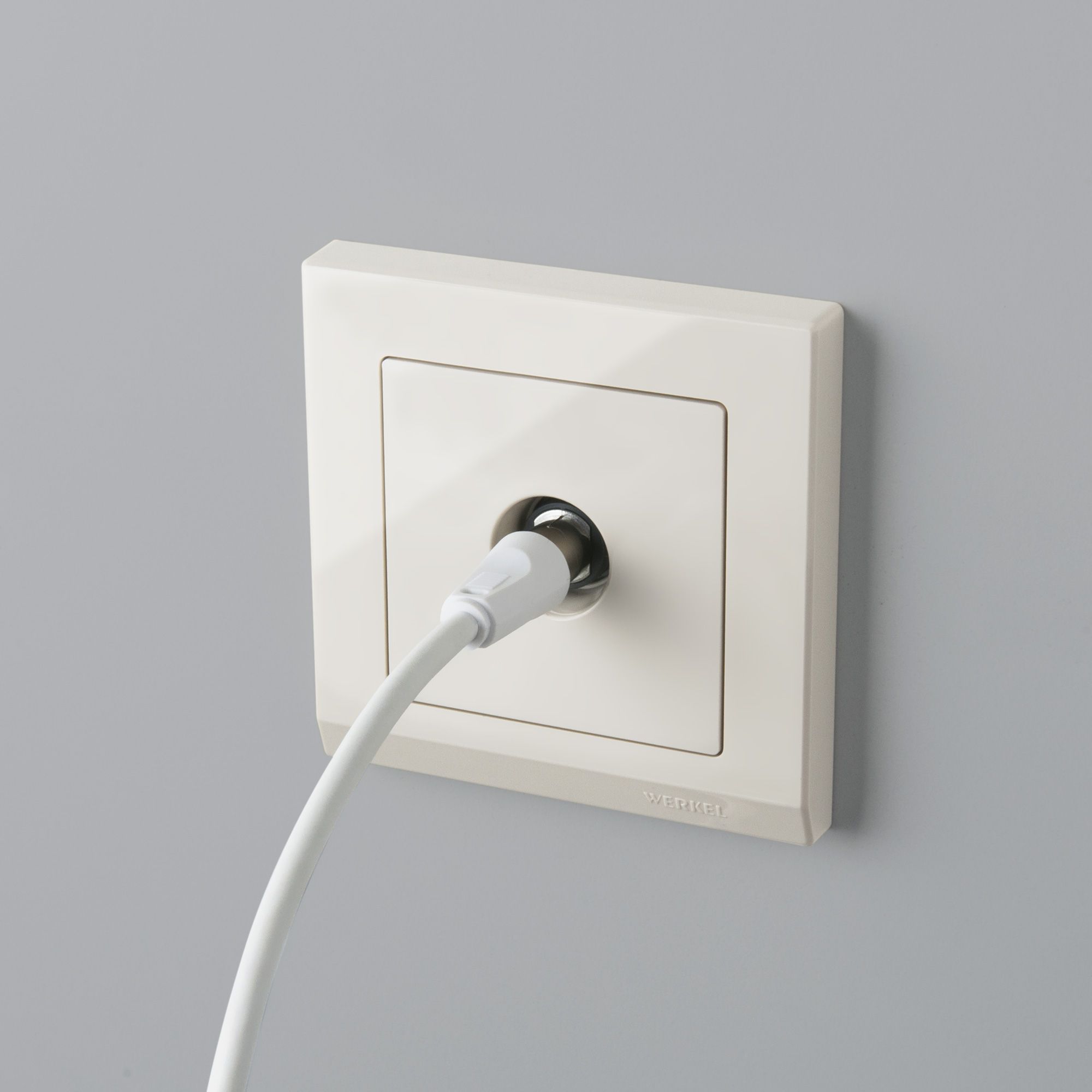 ТВ-розетка оконечная WERKEL (слоновая кость) WL03-TV-ivory / W1183003 / a028898