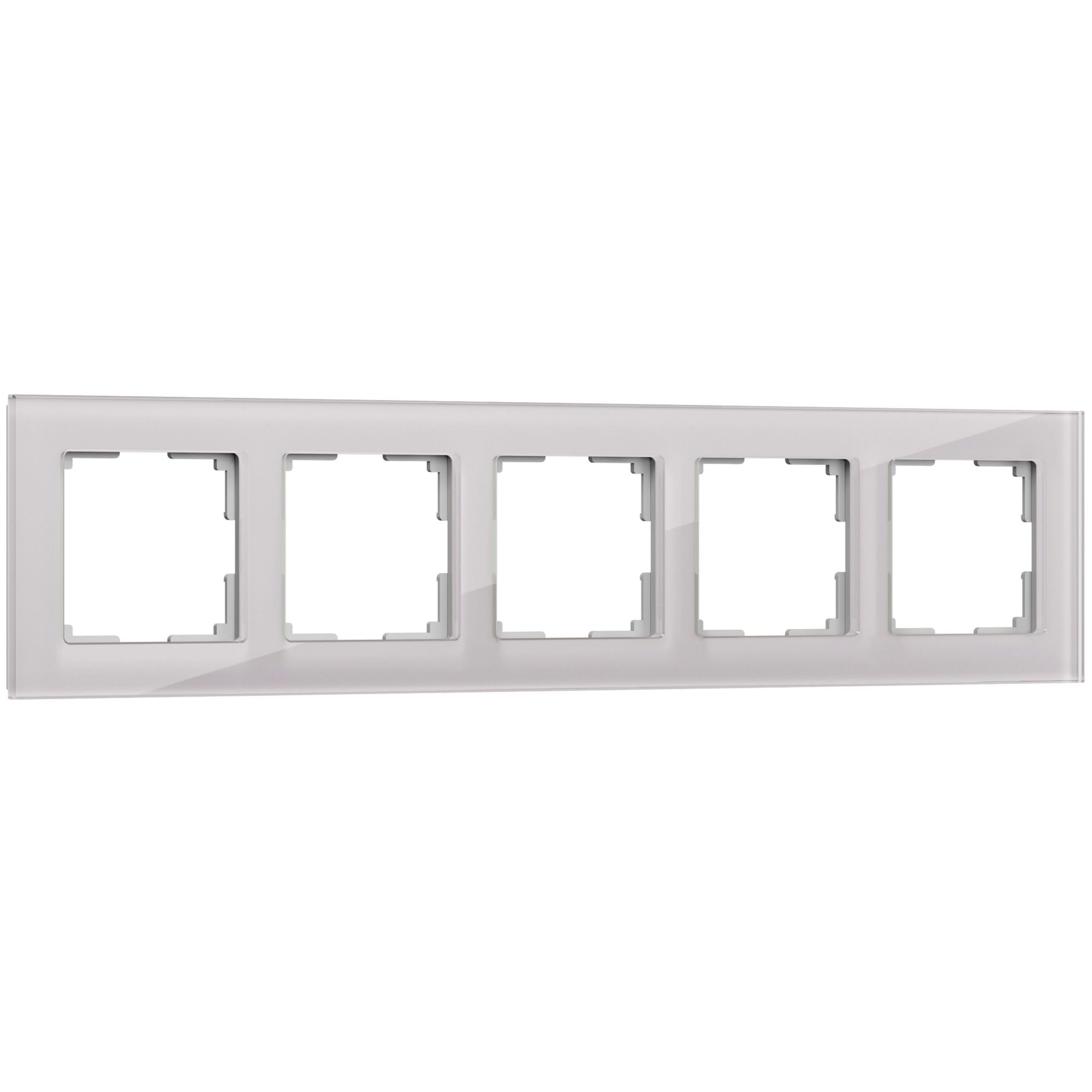 Рамка WERKEL Favorit на 5 постов (дымчатый,стекло) WL01-Frame-05 / W0051117 / a030789