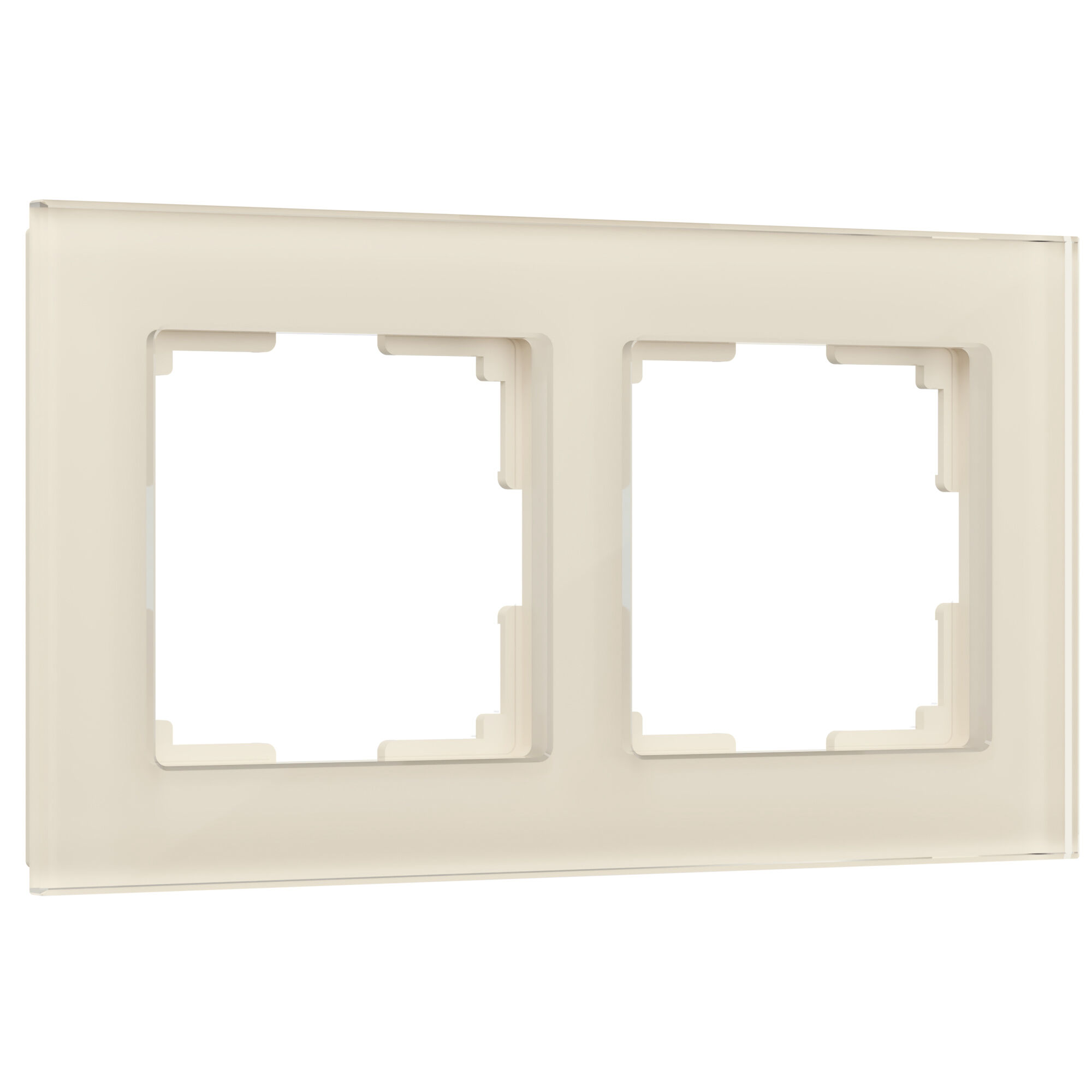 Рамка на 2 поста Favorit Werkel (молочный, стекло) W0021141