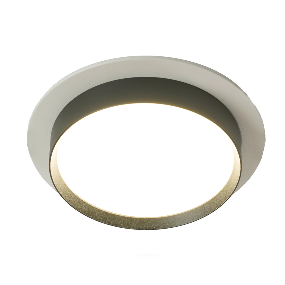 Светильник встраиваемый Feron DL507 потолочный GX53 белый + черный круг