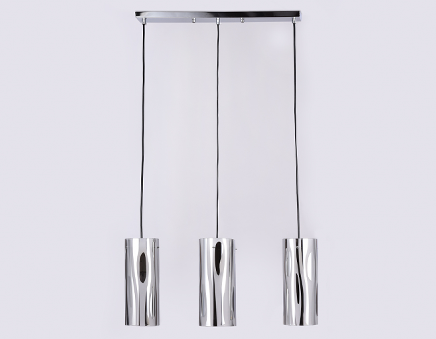 Подвесной светильник со сменной лампой Ambrella TR3590/3 CH/SM хром/дымчатый E27/3 max 40W 530*100*900