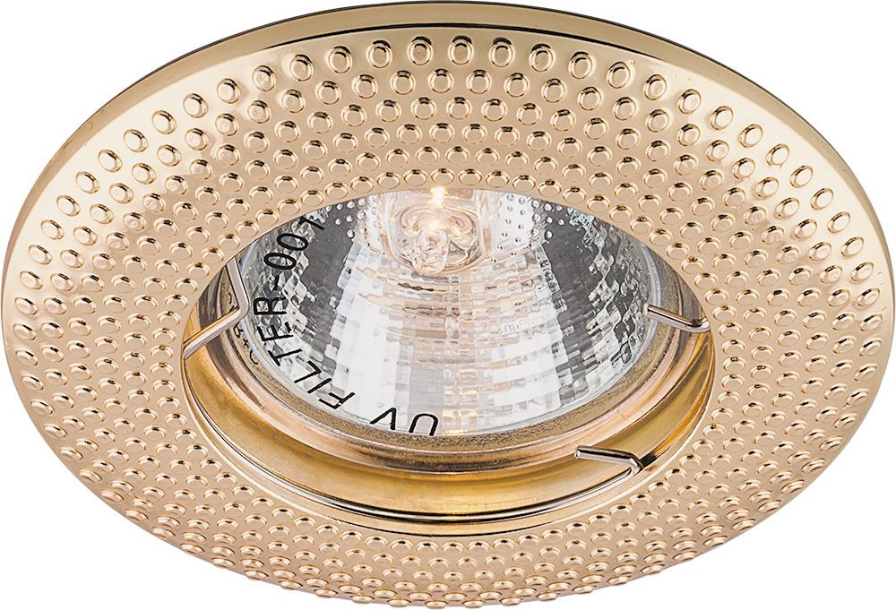 Светильник встраиваемый Feron DL6042 потолочный MR16 G5.3 золото