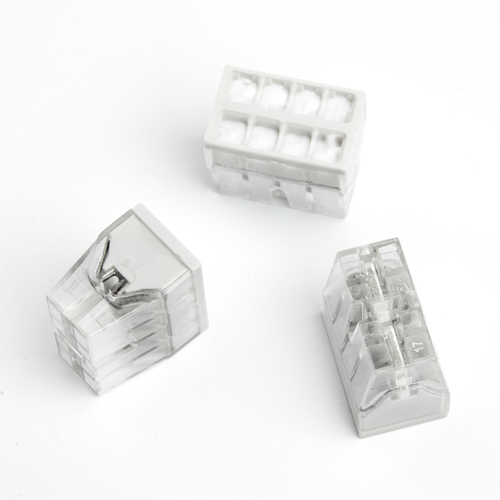 Клемма монтажная 8-проводная с пастой STEKKER  для 1-жильного проводника LD2273-248 (5 штук в упаковке)