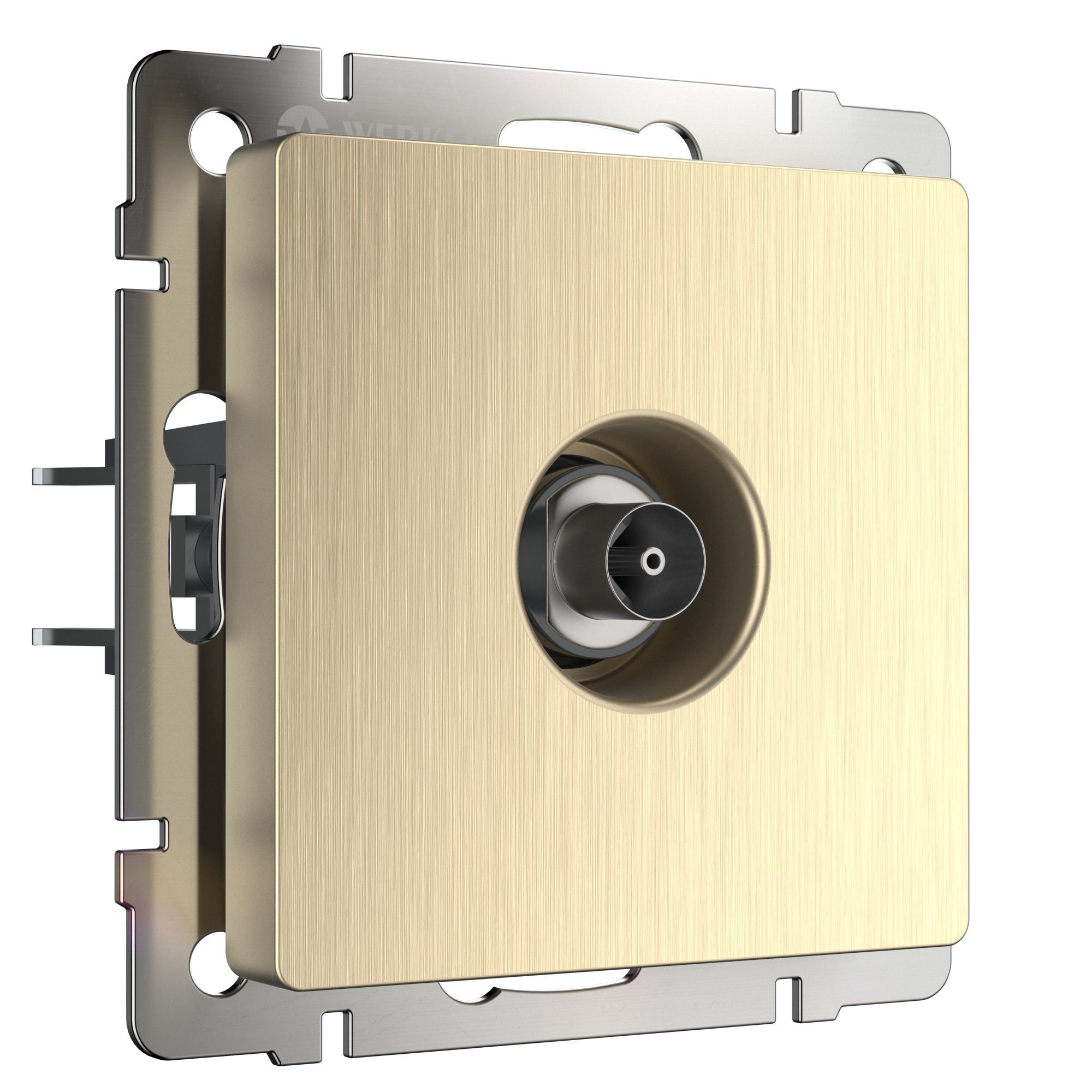 ТВ-розетка оконечная WERKEL (шампань рифленый) WL10-TV / W1183010 / a035633