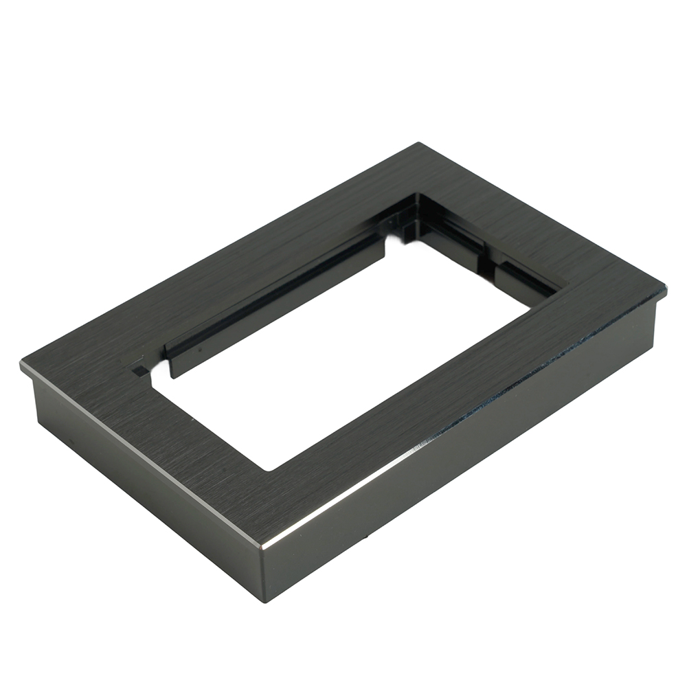 Рамка  2-местная (без перемычки), металл, STEKKER, MFR00-7012-05, серия Катрин, черный