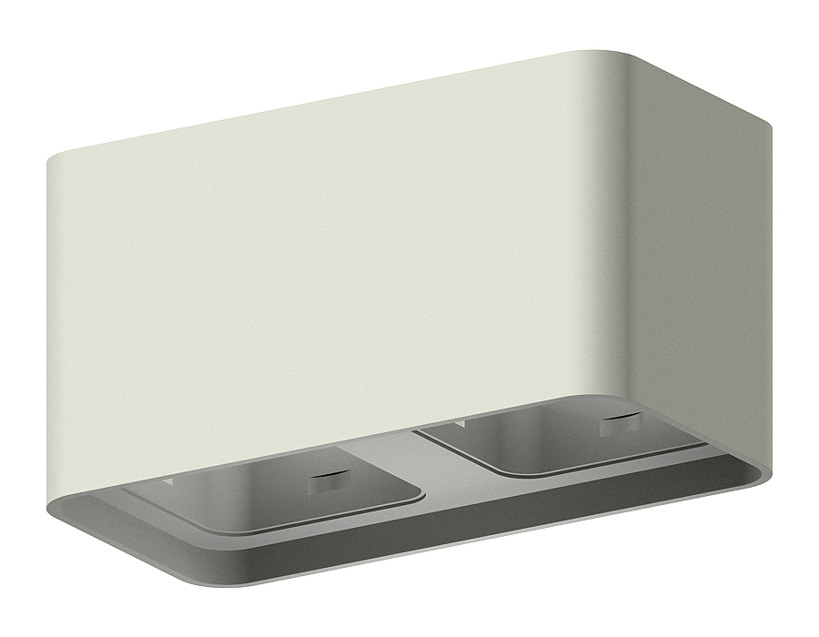 Корпус светильника накладной Ambrella C7852 SGR серый песок 190*95*H100mm MR16 GU5.3 для насадок 70*70mm