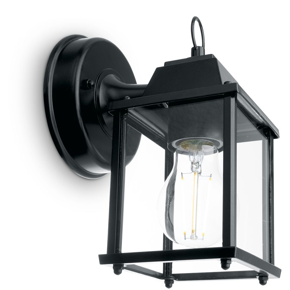 Светильник садово-парковый Feron PL200 на стену вниз 60W E27 230V, черный Светильник садово-парковый Feron PL200 на стену вниз 60W E27 230V, черный