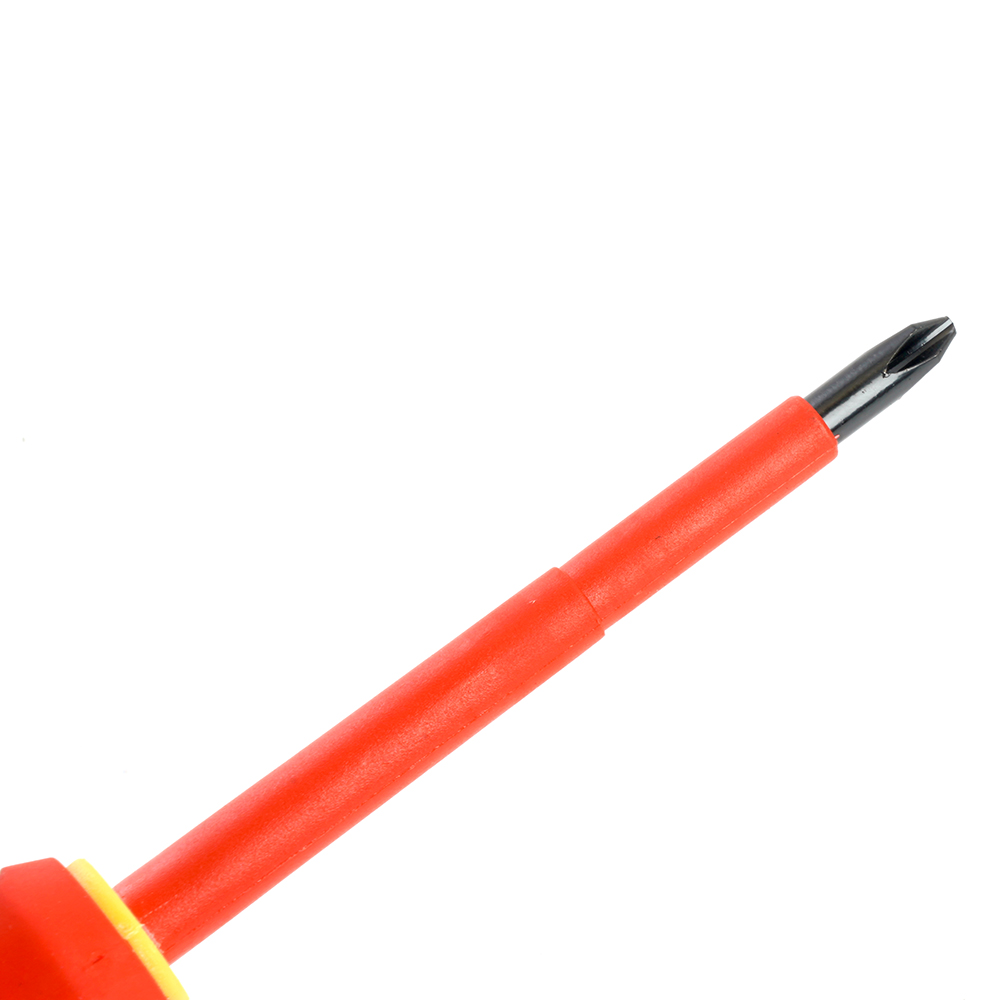 Отвертка крестовая диэлектрическая STEKKER Ph 1 х 80 мм, SDE-PH1-80