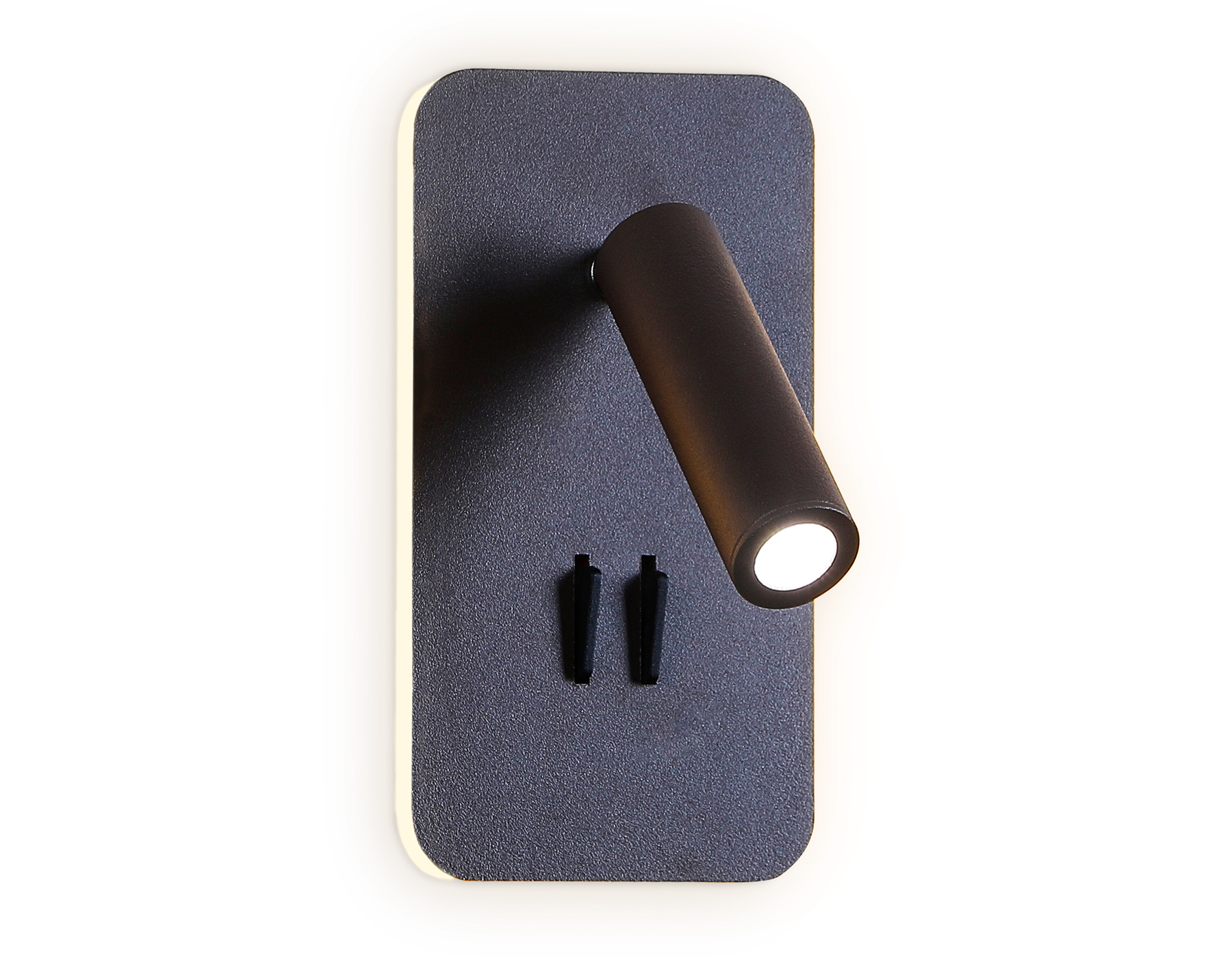 Поворотный настенный светодиодный светильник с выключателем Ambrella FW255 SCF кофе песок LED 3000K+4200K 8W 180*100*60