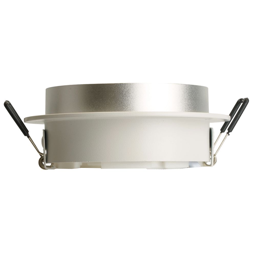 Светильник встраиваемый Feron DL507 потолочный GX53 белый + серебро круг