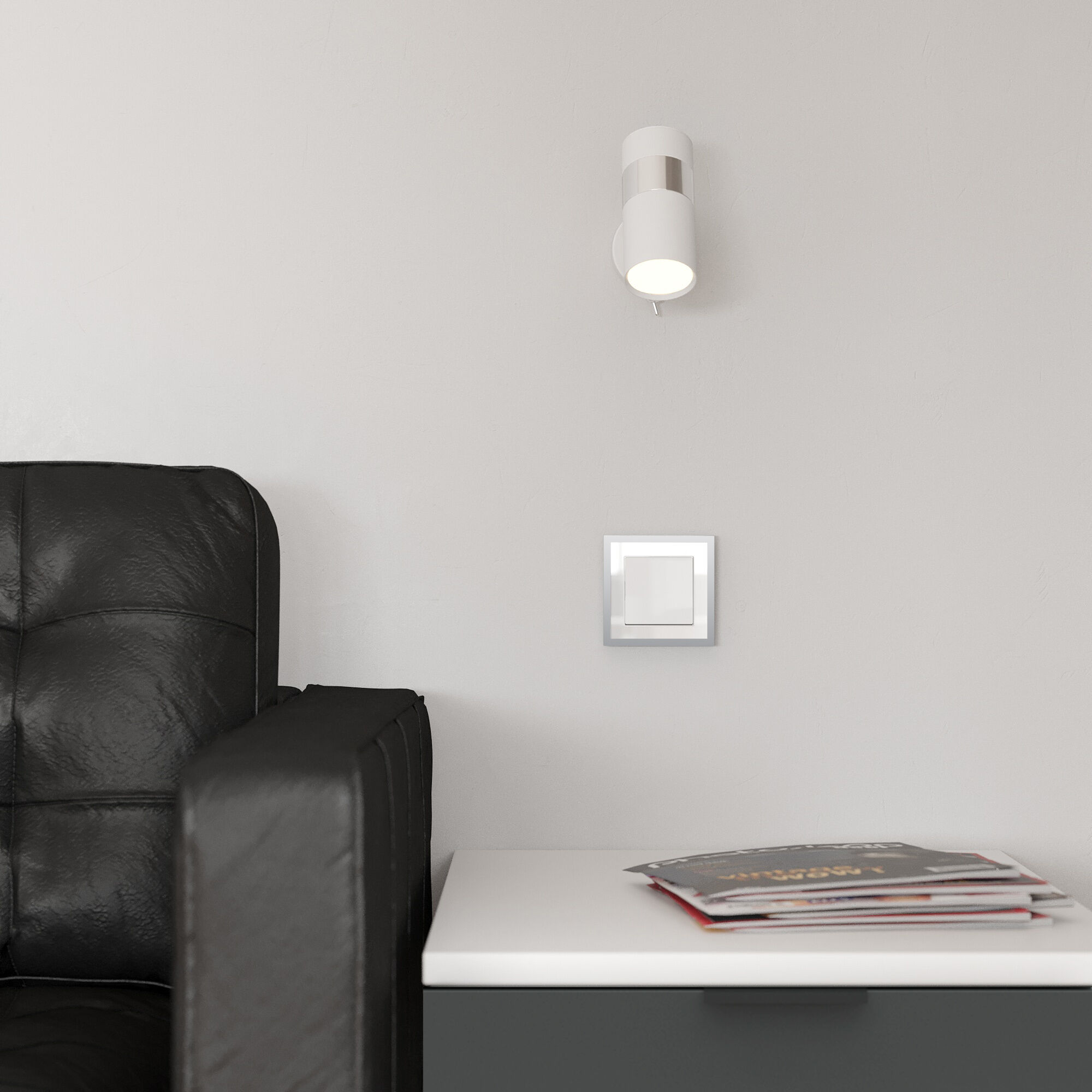 Рамка на 1 пост Baguette Werkel (белый/серебро) W0012850