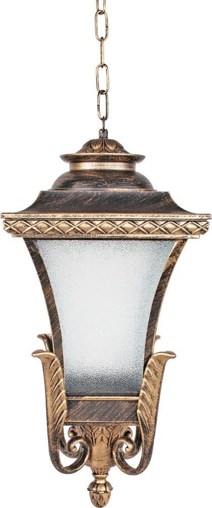 Светильник садово-парковый Feron PL4024 четырехгранный на цепочке 60W E27 230V, черное золото