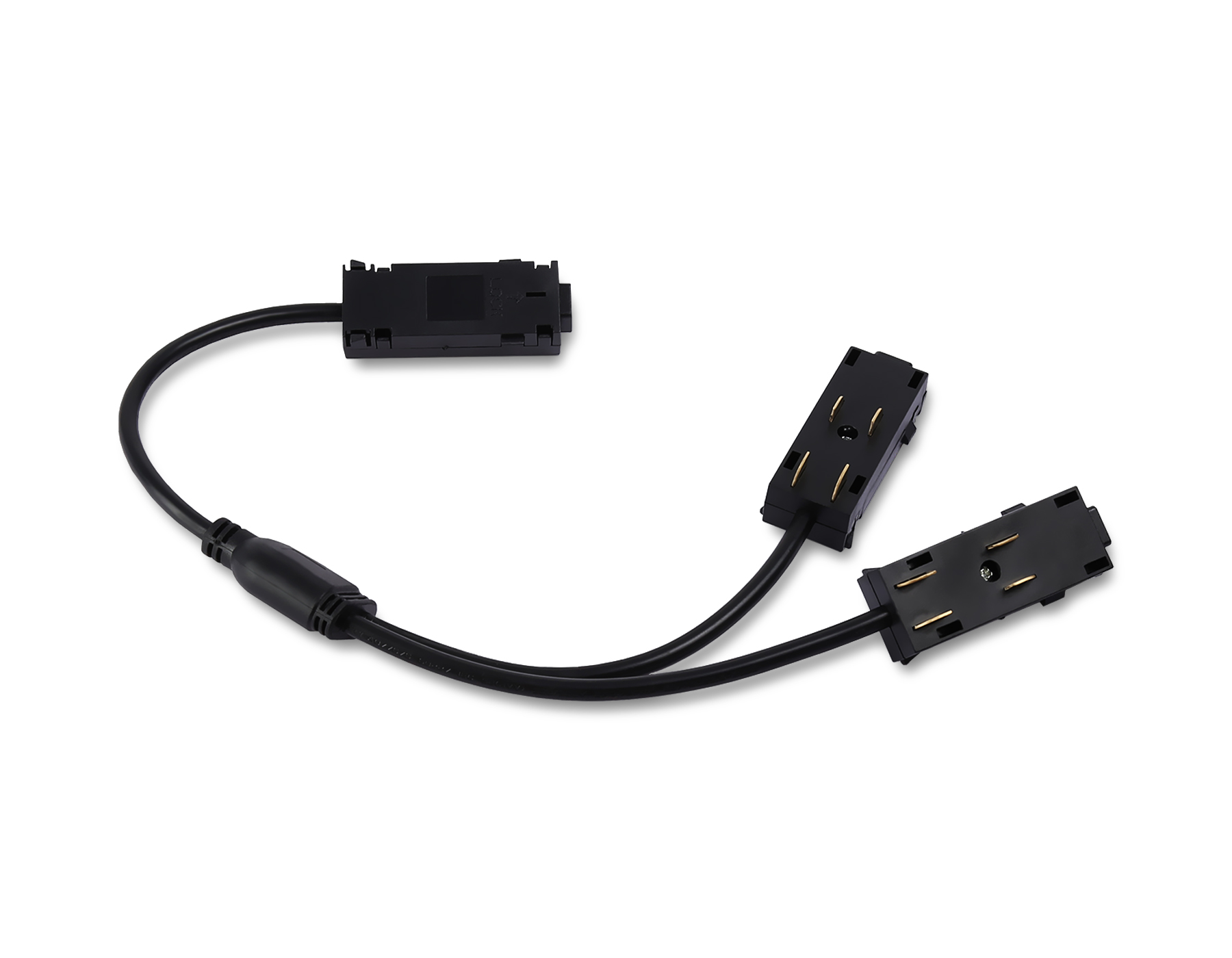 GL1114 BK черный коннектор питания T-образный для шинопровода Magnetic 220V 250*150*18