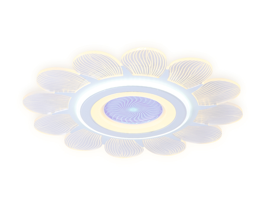 Потолочный светодиодный светильник Ambrella с пультом AK4301 белый 105W D520*80