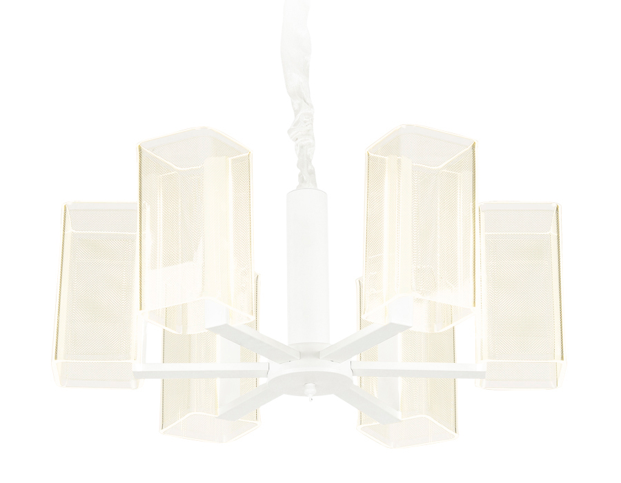 Подвесная светодиодная люстра Ambrella с пультом AK4040/6 WH белый 96W