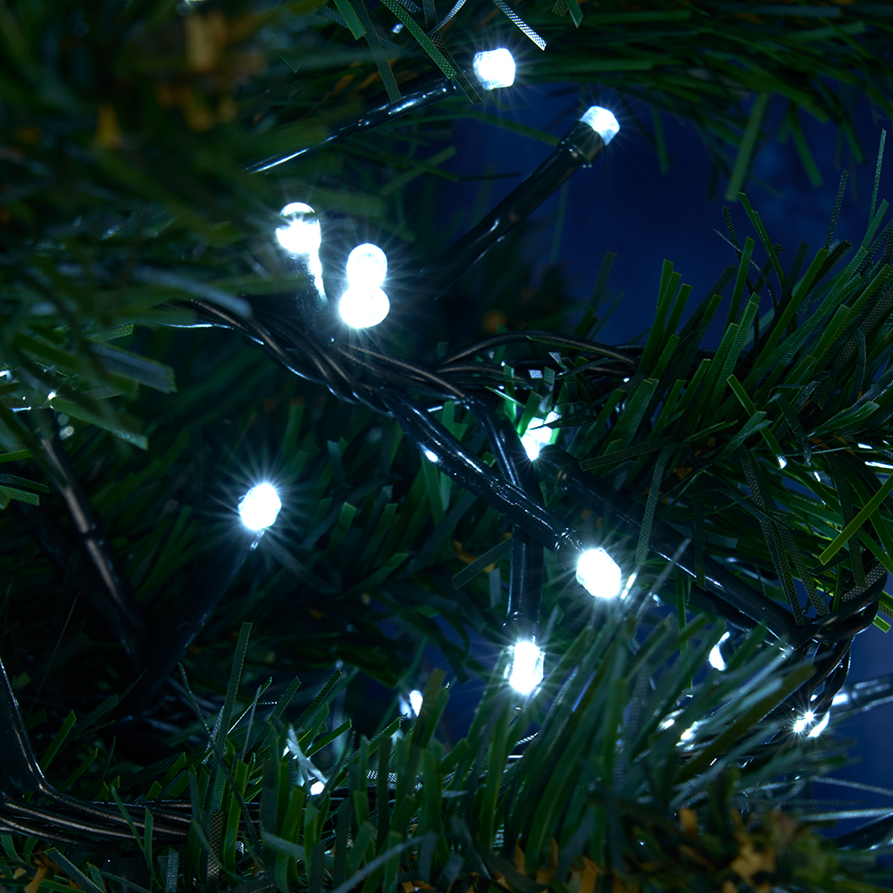 Светодиодная гирлянда Feron CL09 линейная 10м + 2м 230V 5000К, c питанием от сети, зеленый шнур