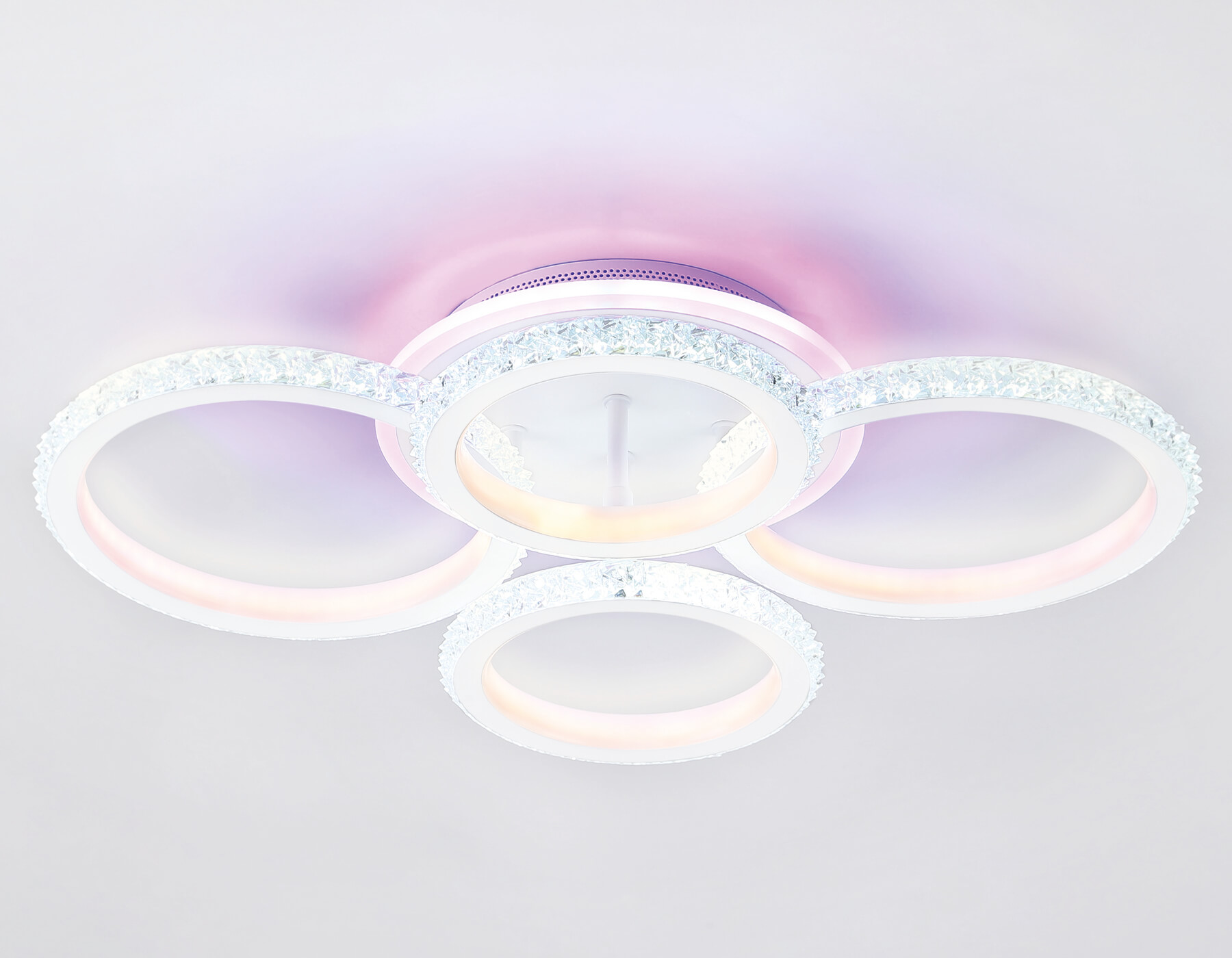 Потолочный LED светильник FA9524/2+2 WH белый 92W 6400K/3000K+RGB 560*370*110 (ПДУ РАДИО 2.4G)