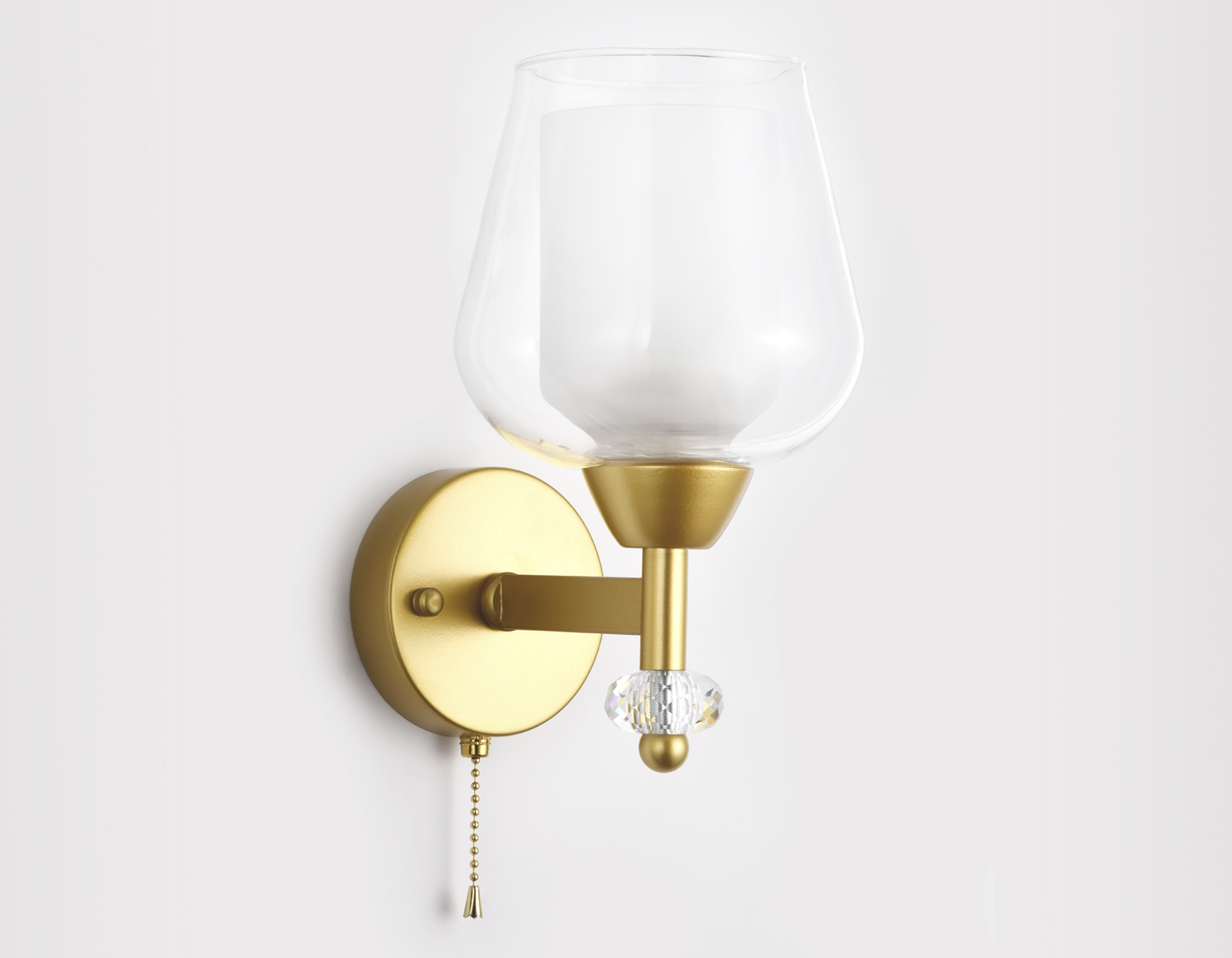 Настенный светильник с выключателем Ambrella TR3159 GD/CL золото/прозрачный E27 max 40W 253*145*193