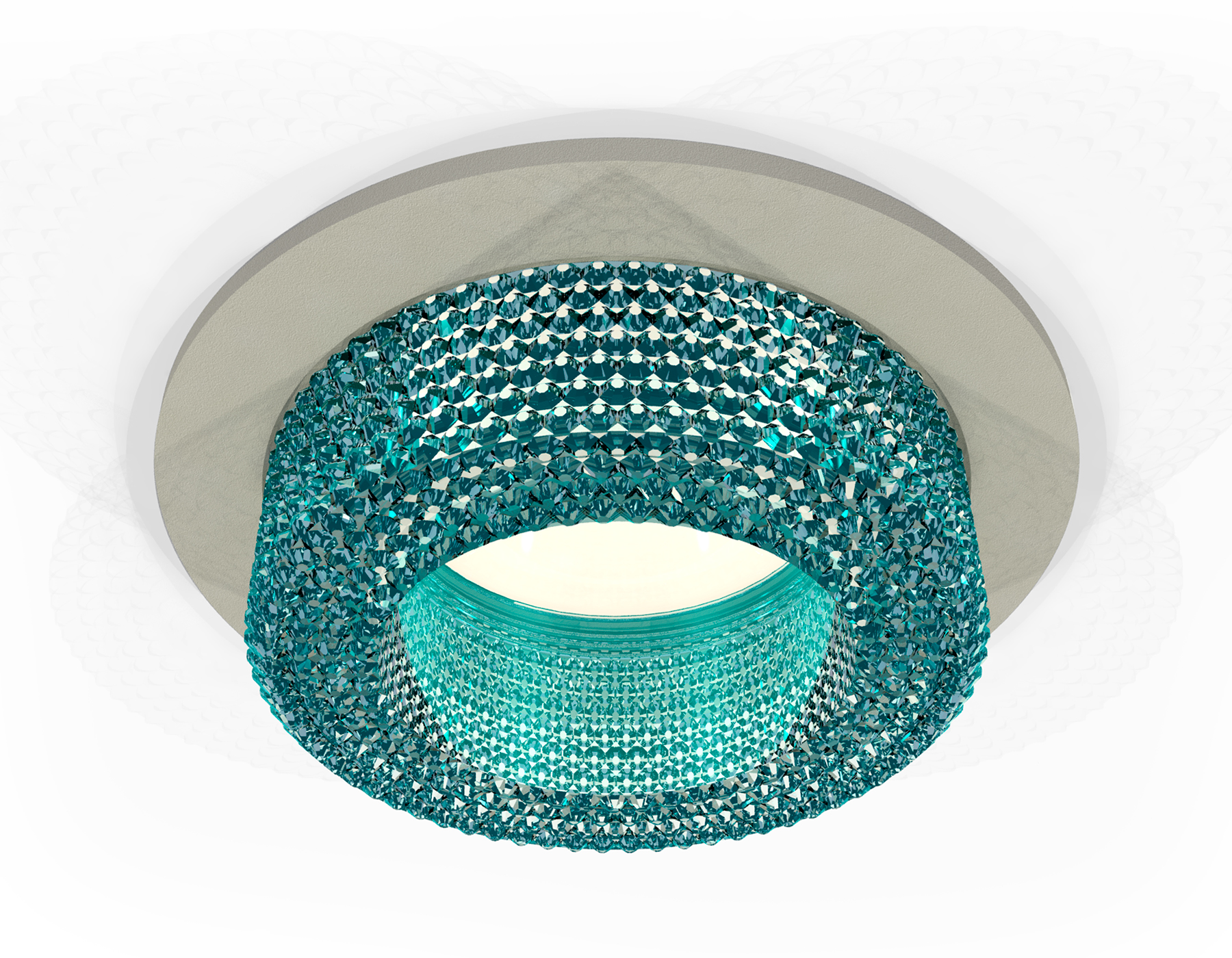 Встраиваемый светильник XC7623023 SGR/BL серый песок/голубой MR16 GU5.3 (C7623, N7194)