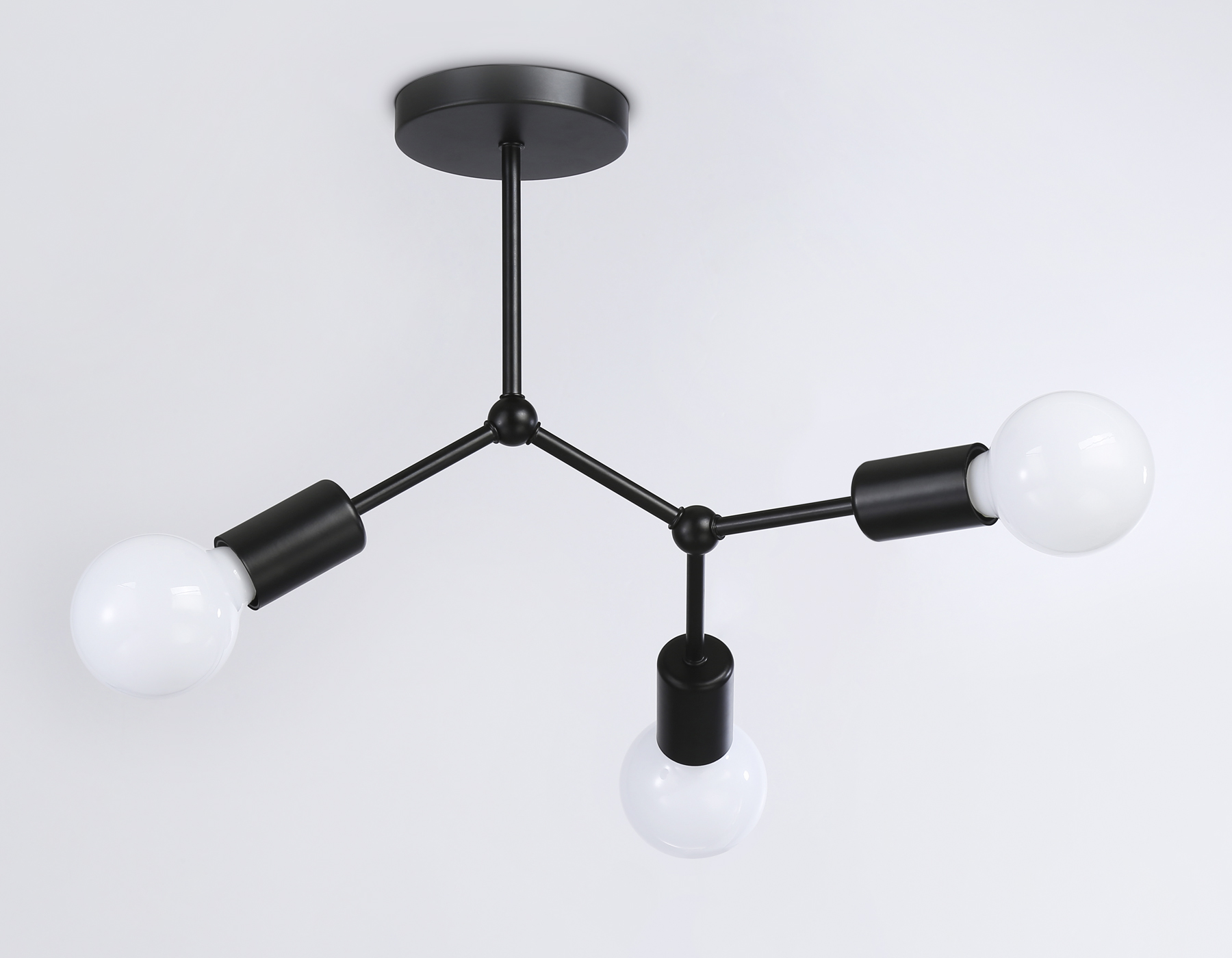 Потолочный светильник TR8027/3 BK черный E27*3 max 40W D400*390