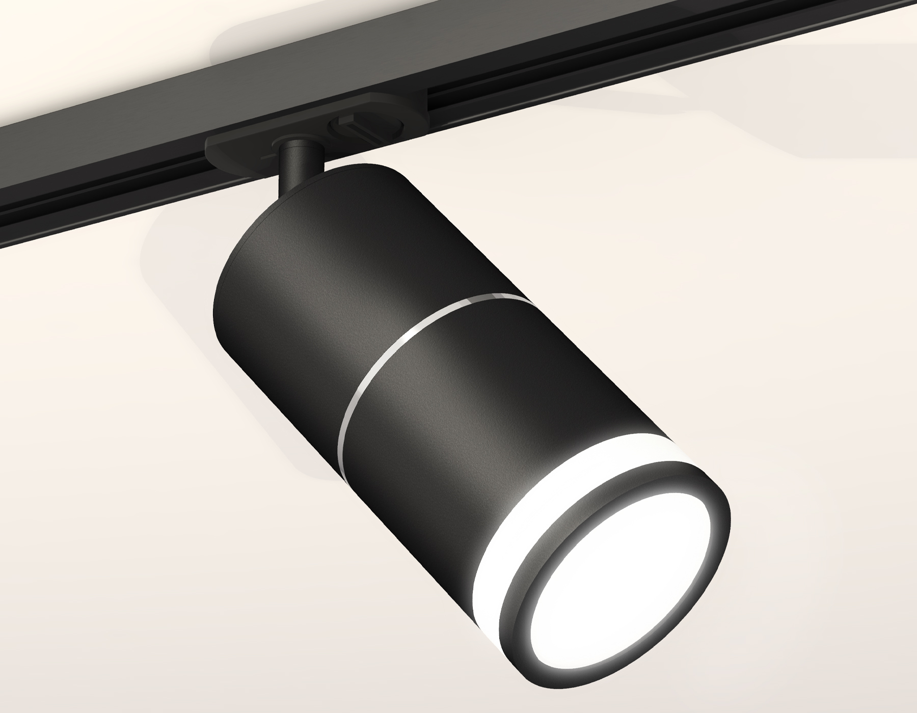 Трековый светильник XT7402012 SBK/PSL/FR черный песок/серебро полированное/белый матовый MR16 GU5.3